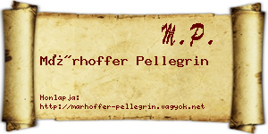 Márhoffer Pellegrin névjegykártya